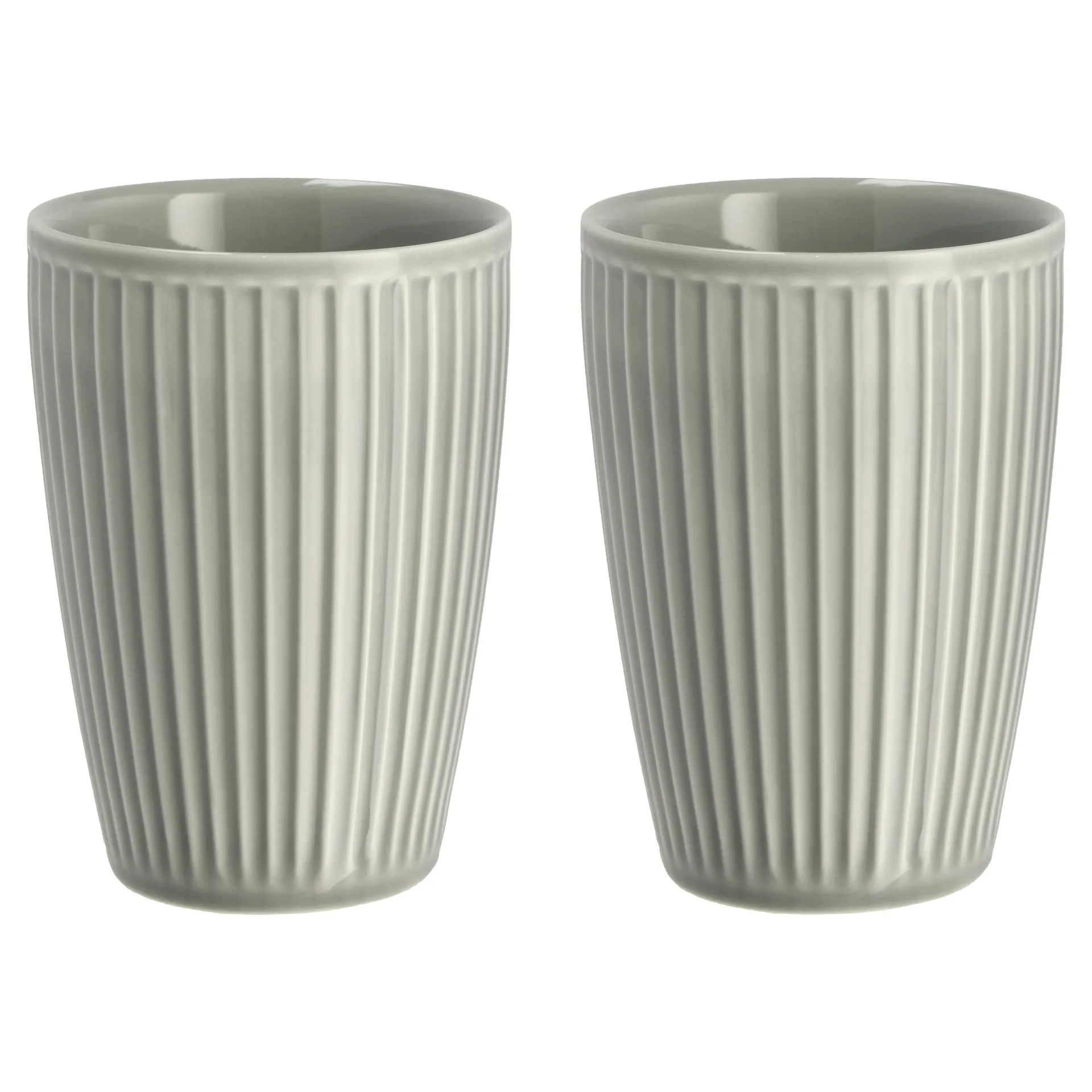 Pleated Thermal Mug 25 cl 2-pack, Arctic ice Pillivuyt