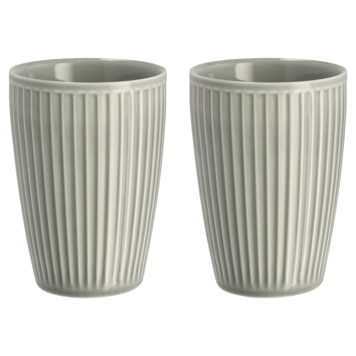 Pleated Thermal Mug 25 cl 2-pack, Arctic ice Pillivuyt