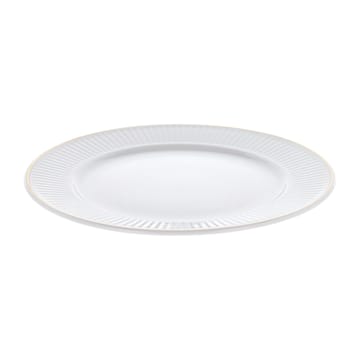 Plissé plate with gold edge Ø22 cm - White - Pillivuyt