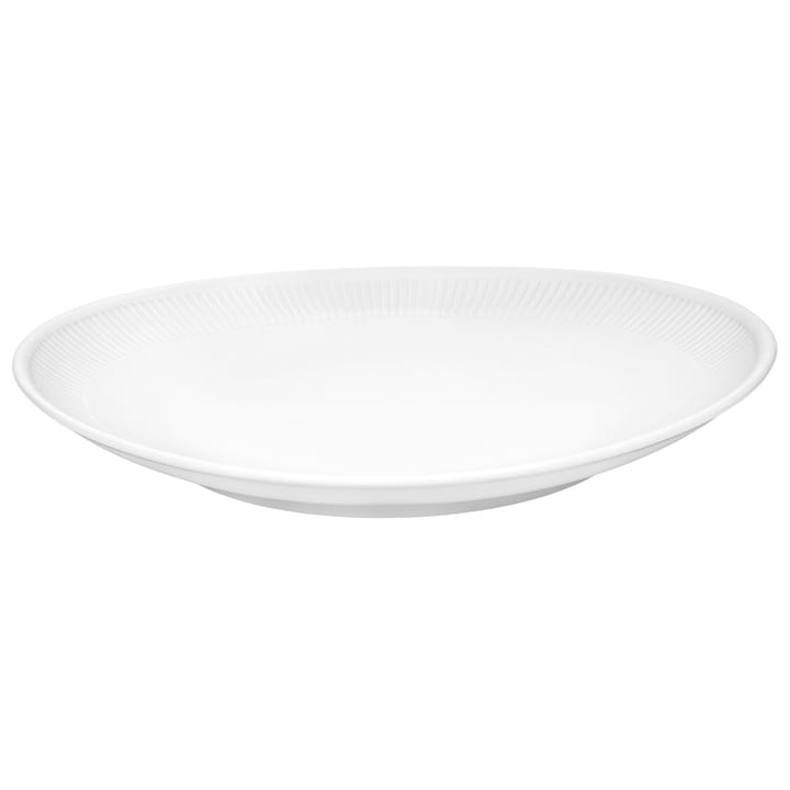 Plissé steak plate oval, White Pillivuyt