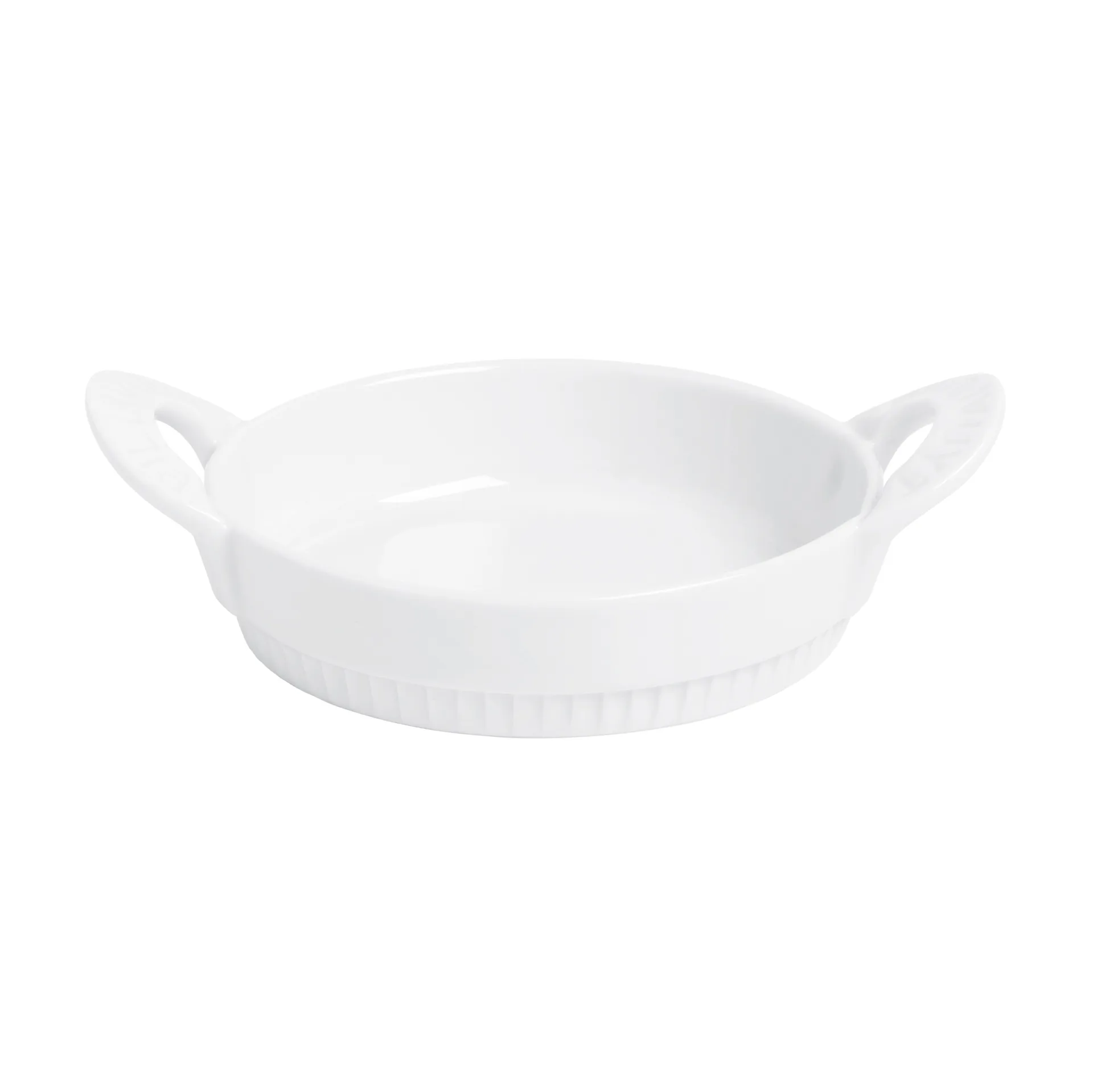Toulouse saucer with handle round, White Pillivuyt