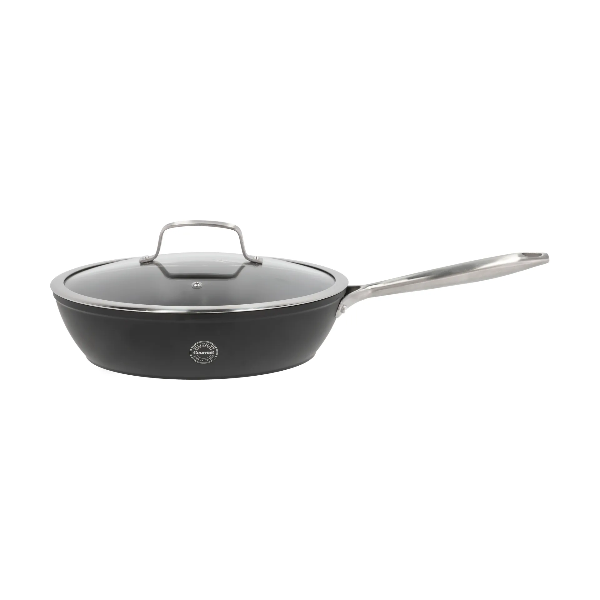 Travo saucepan ceramic non-stick 28 cm, Black-aluminum Pillivuyt