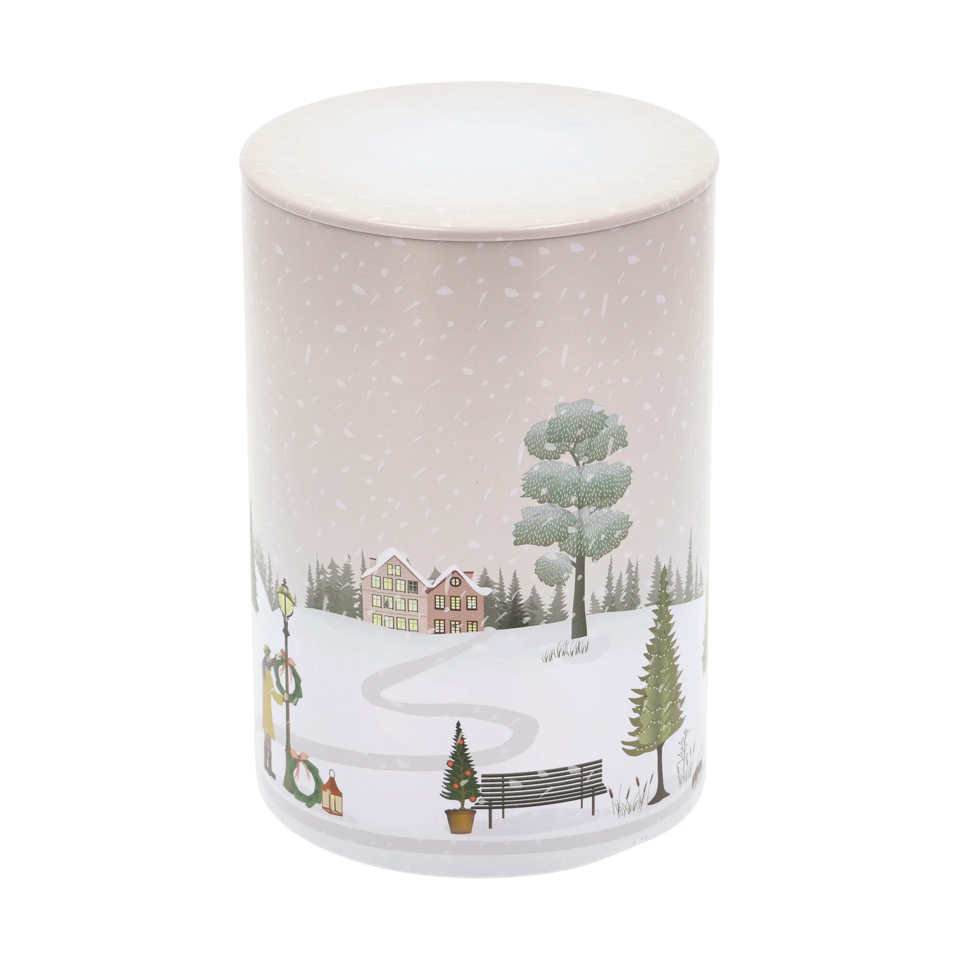 Winter cookie jar 10x18.5 cm, Woodrose Pillivuyt