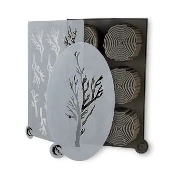Plate-it moulds - Wood, silicone, 3 pieces - Plate It
