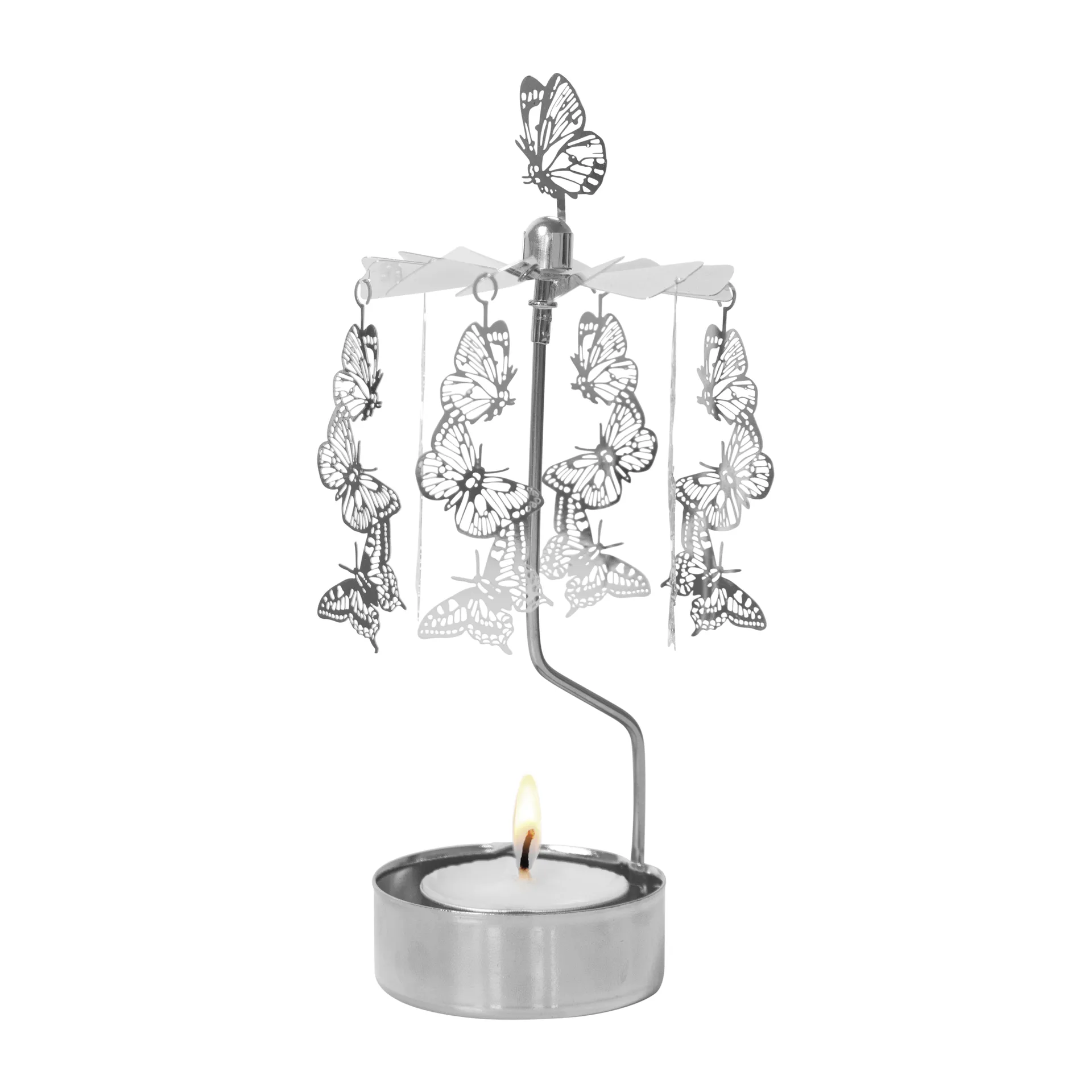 Angel chime papillons, Silver Pluto Design