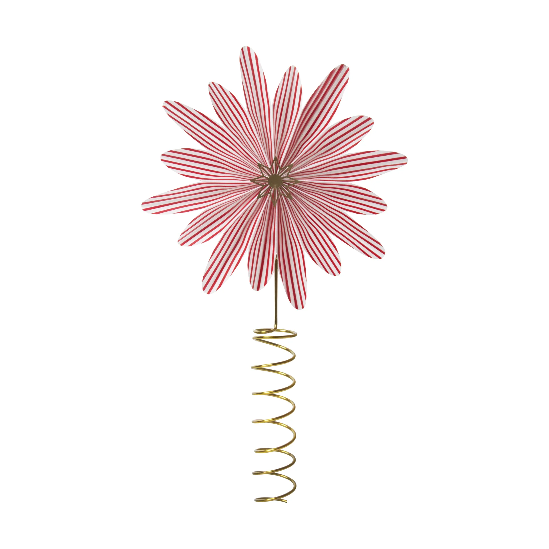 Candy cane tree topper, Red-white Pluto Design