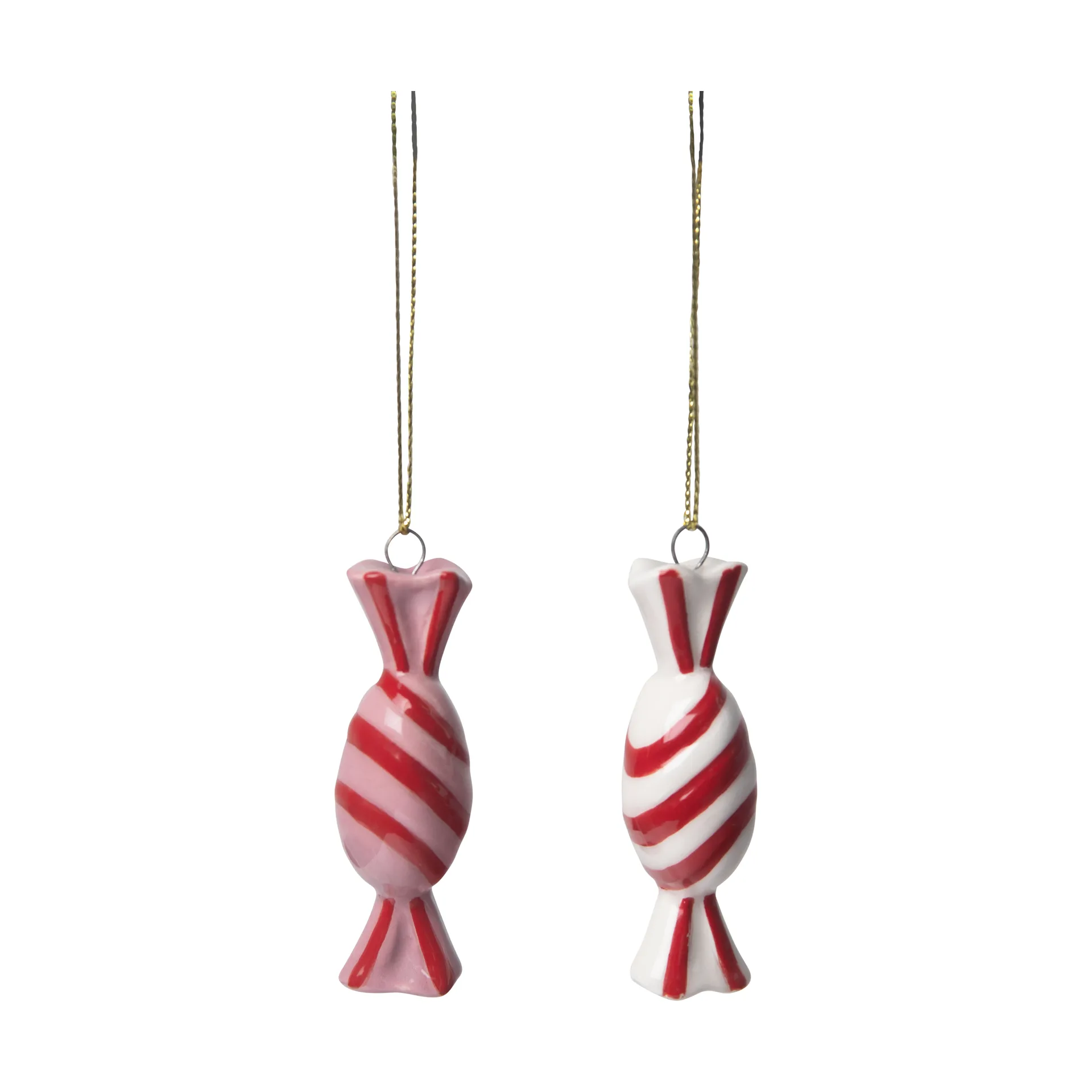 Candy decoration hang 2 parts, Red-white Pluto Design