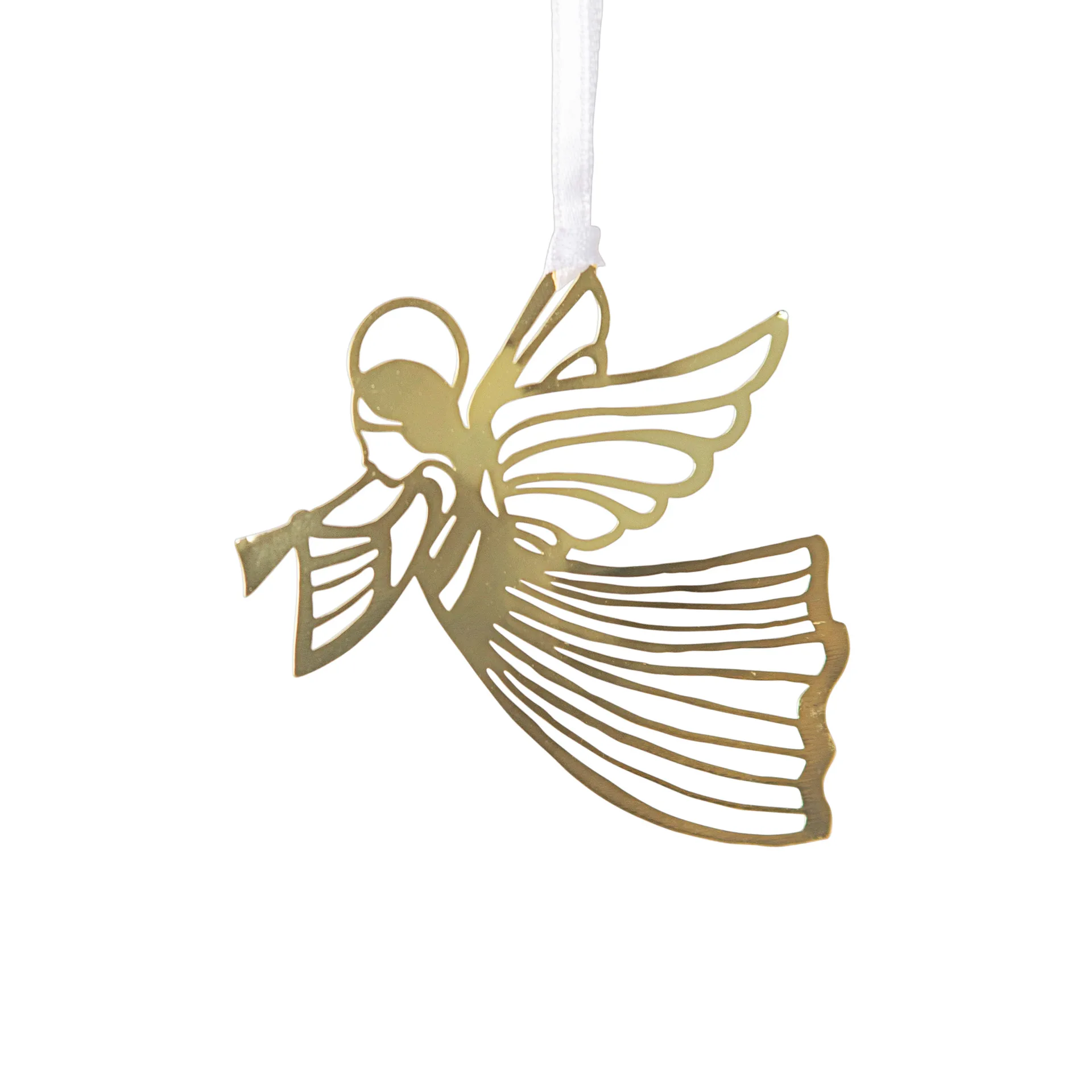 Christmas ornament flying angel, gold Pluto Design