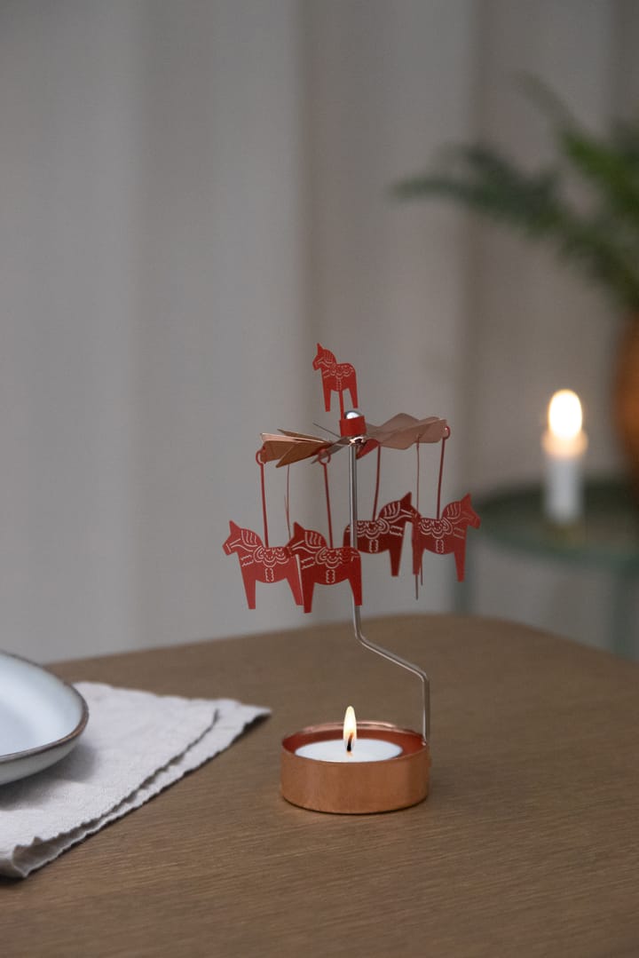 Dala horse angel chimes, Copper-red Pluto Design