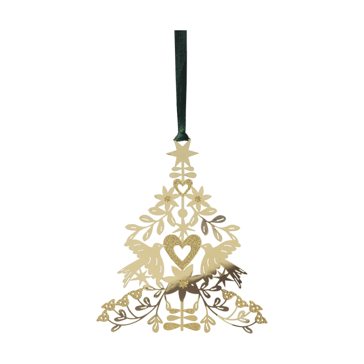 Folk tree decoration pendant - Gold - Pluto Design