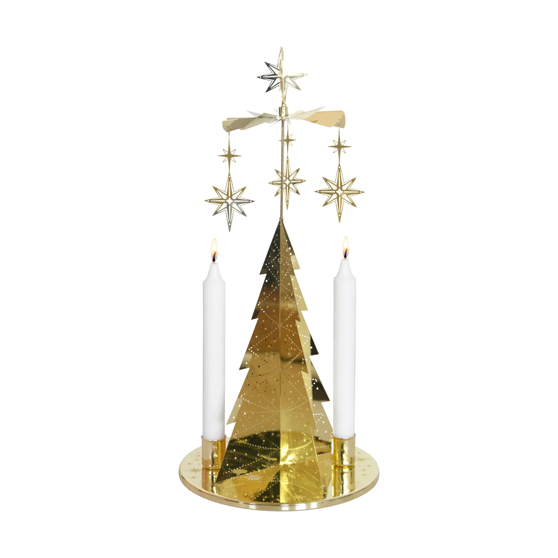 Grande Northern star angel chime, Gold Pluto Design