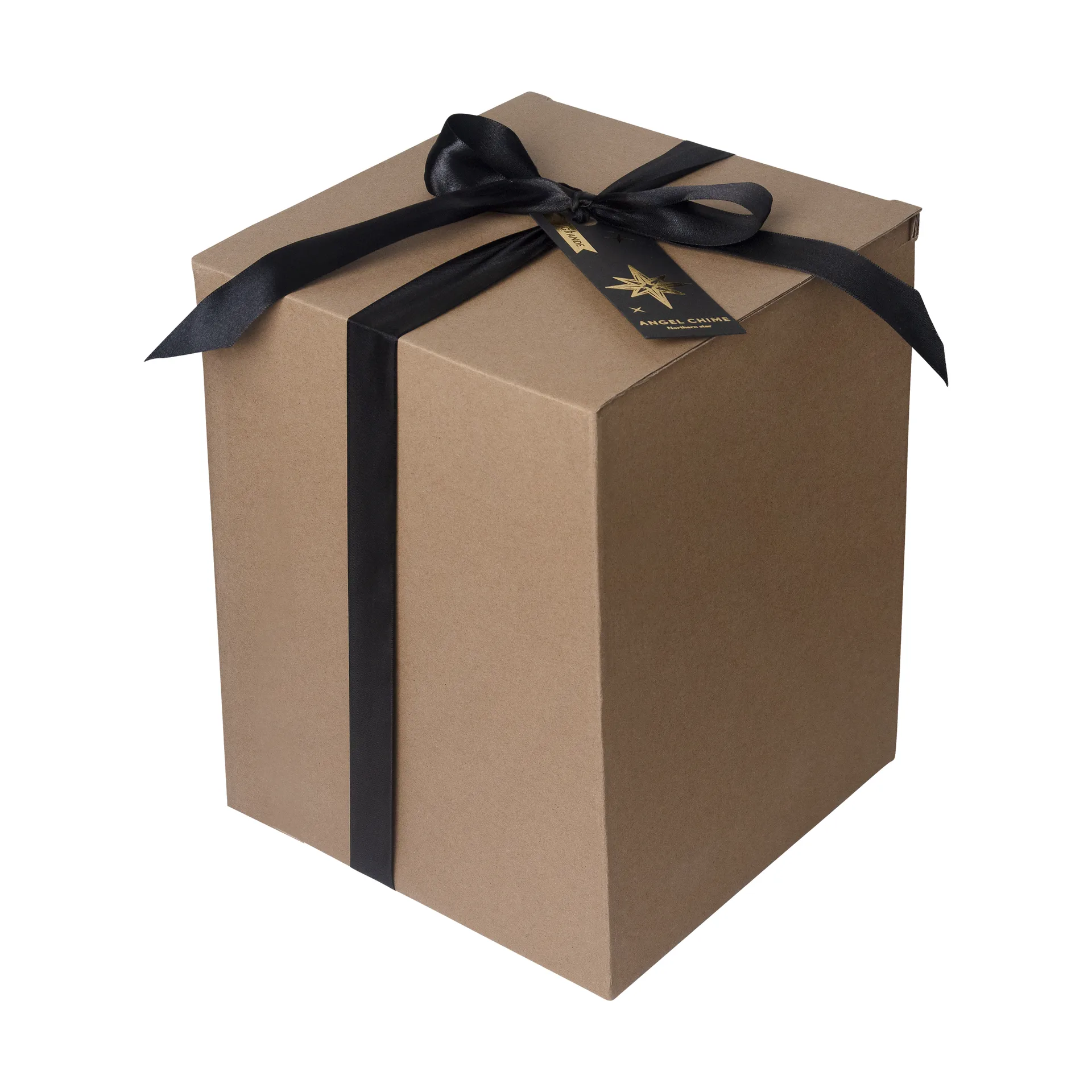 Grande Northern star angel chime, Gold Pluto Design