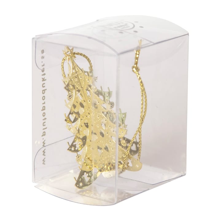 Hanging Christmas decoration 3D tree - Gold - Pluto Design