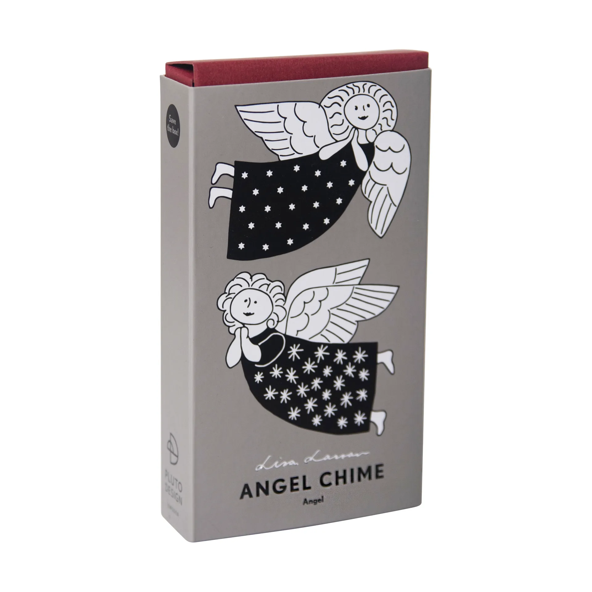 Lisa Larson angels angel chime, Silver Pluto Design