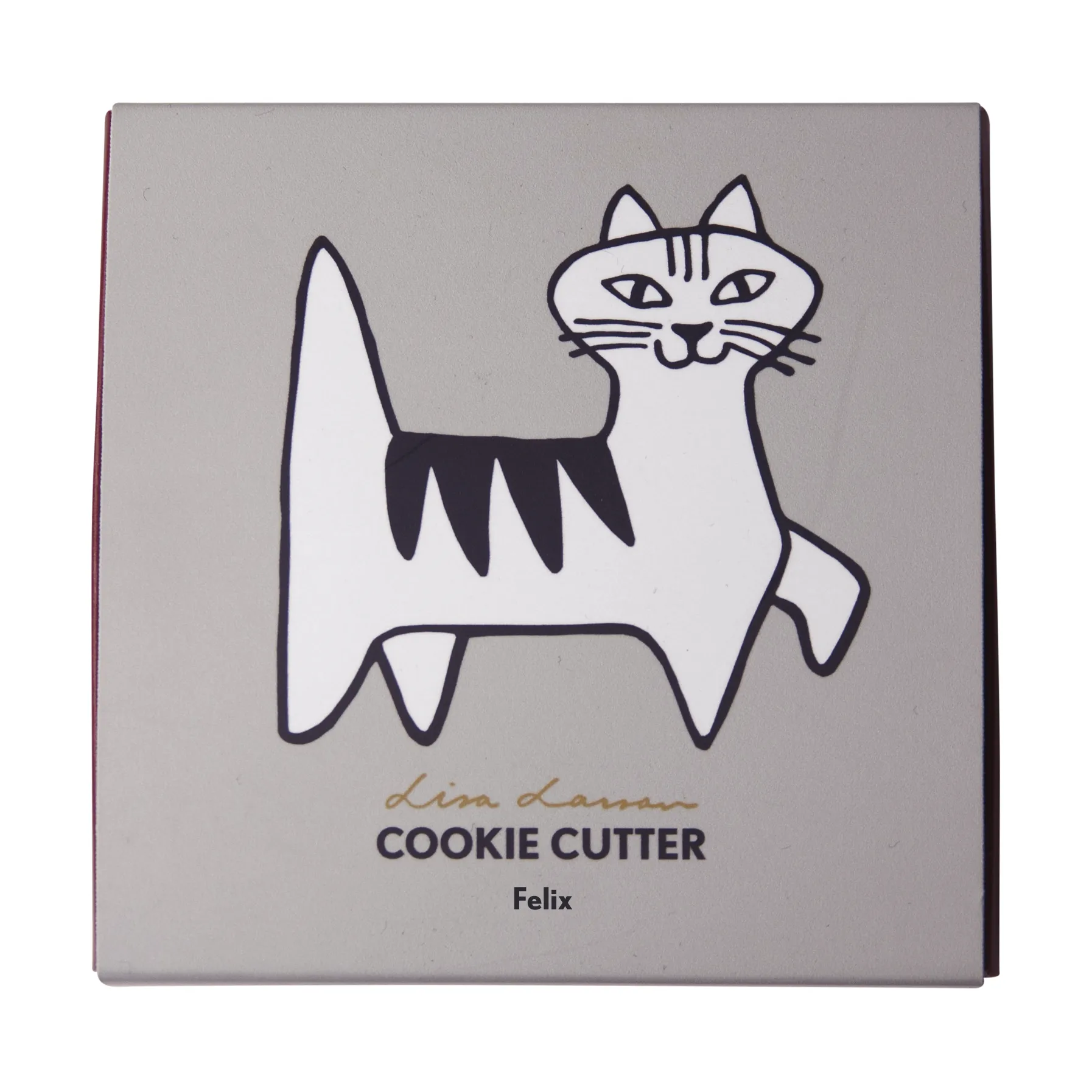 Lisa Larson Felix cookie cutter, Gold Pluto Design