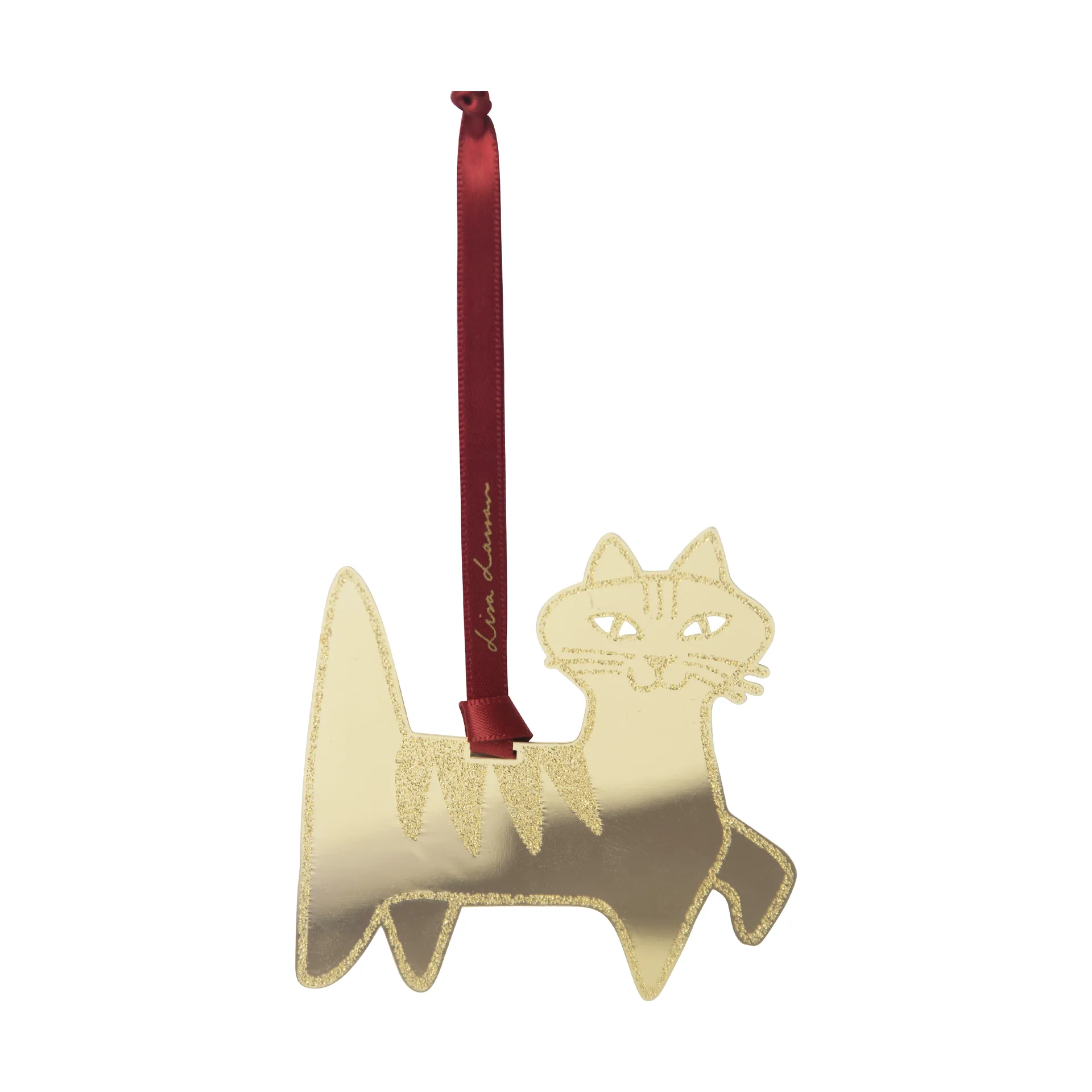 Lisa Larson Felix decorative pendant, Gold Pluto Design