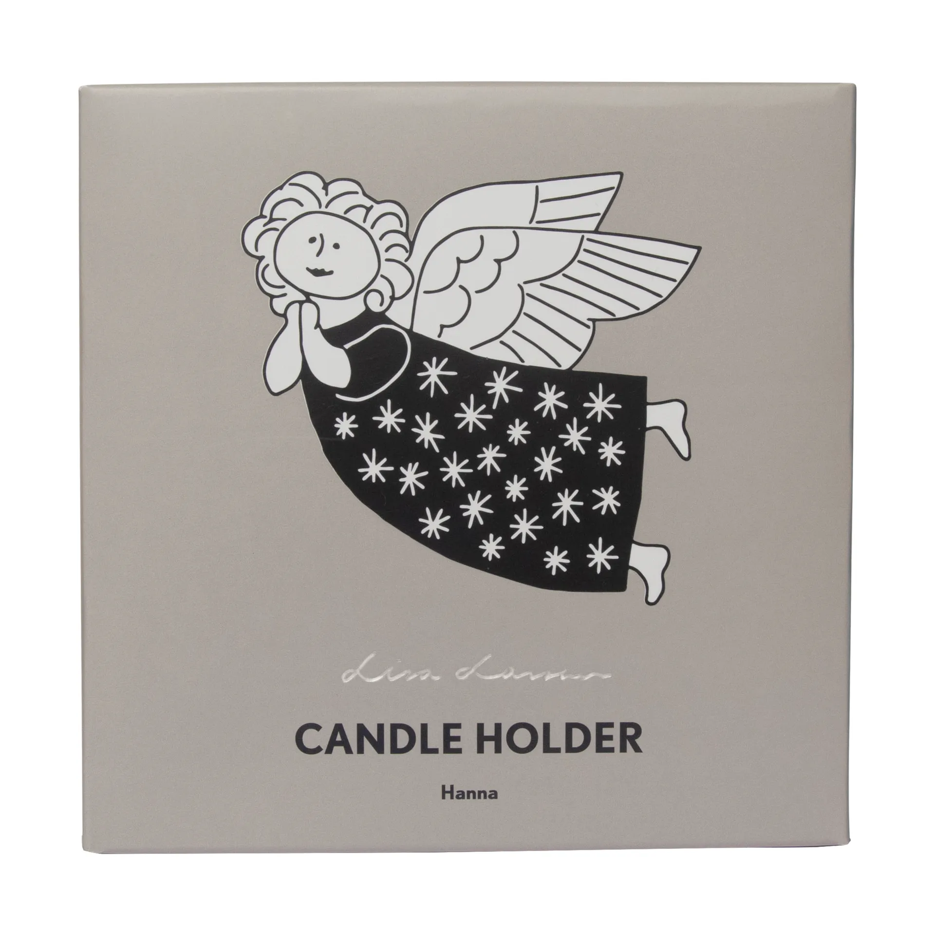 Lisa Larson Hanna candlestick, Silver Pluto Design