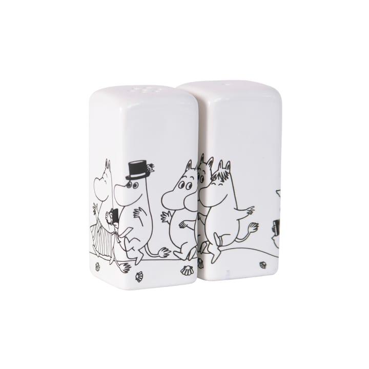 Moomin family salt and pepper shakers - white - Pluto Design