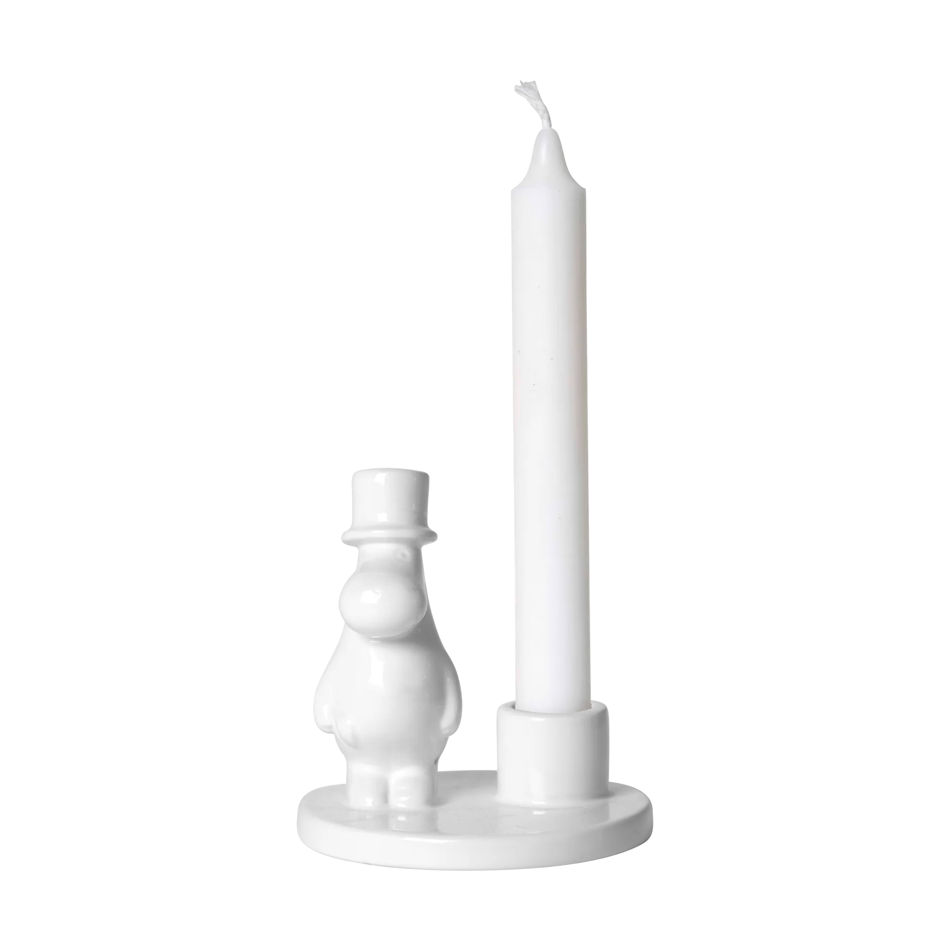 Moomin pappa candle sticks ceramic, White Pluto Design