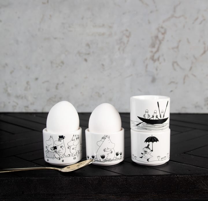 Mumin egg cup 4 pieces, White Pluto Design