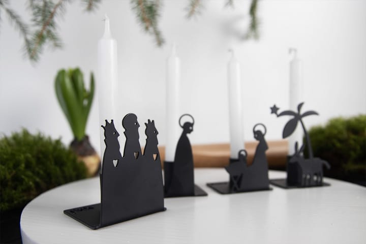 Nativity Scene candleholder metal, large Pluto Design