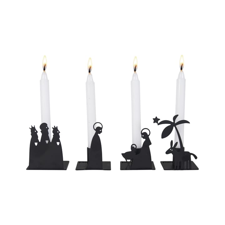 Nativity Scene candleholder metal, Small Pluto Design