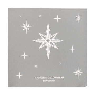 Northern Star L Christmas ornament - Silver - Pluto Design