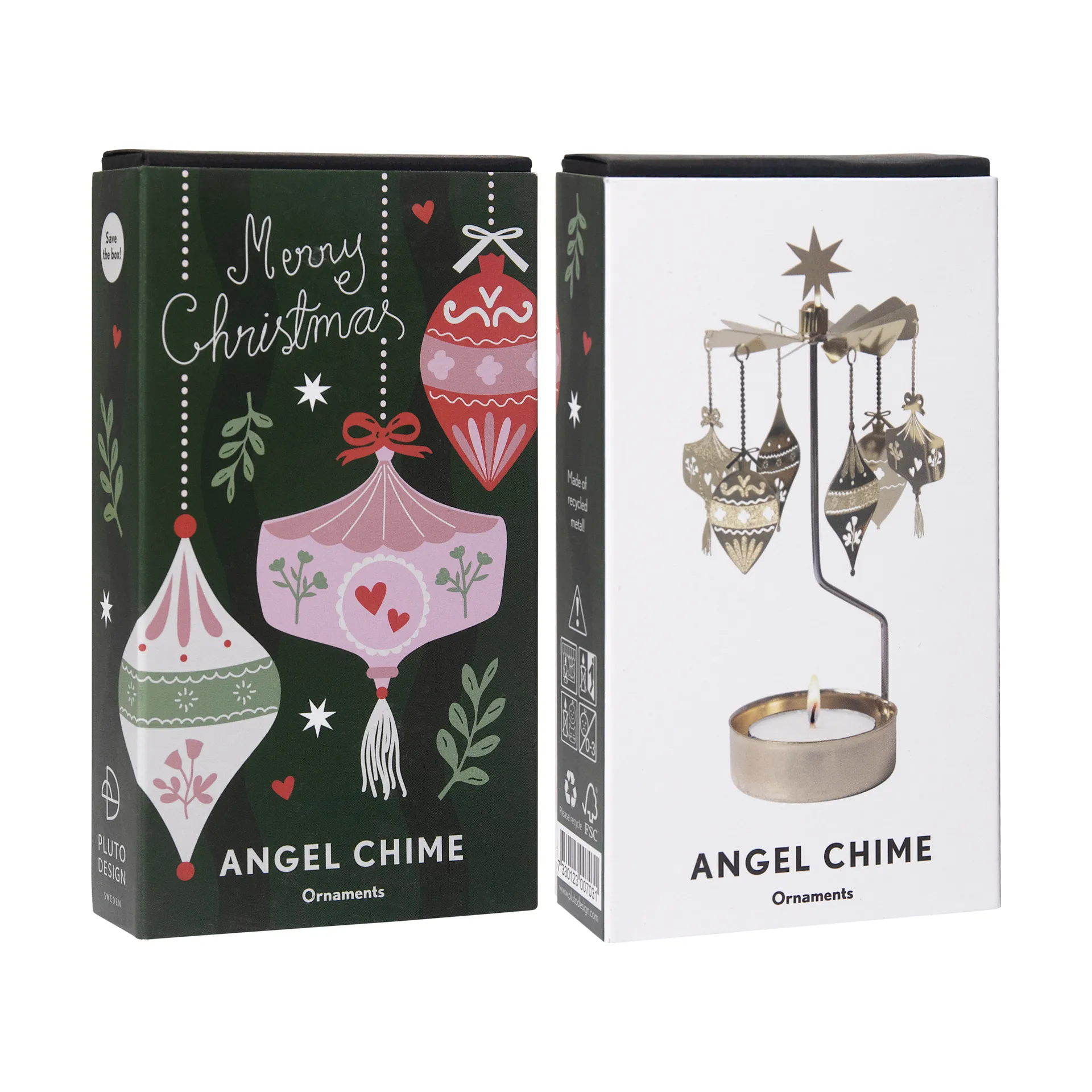 Ornaments angel chime, Gold Pluto Design