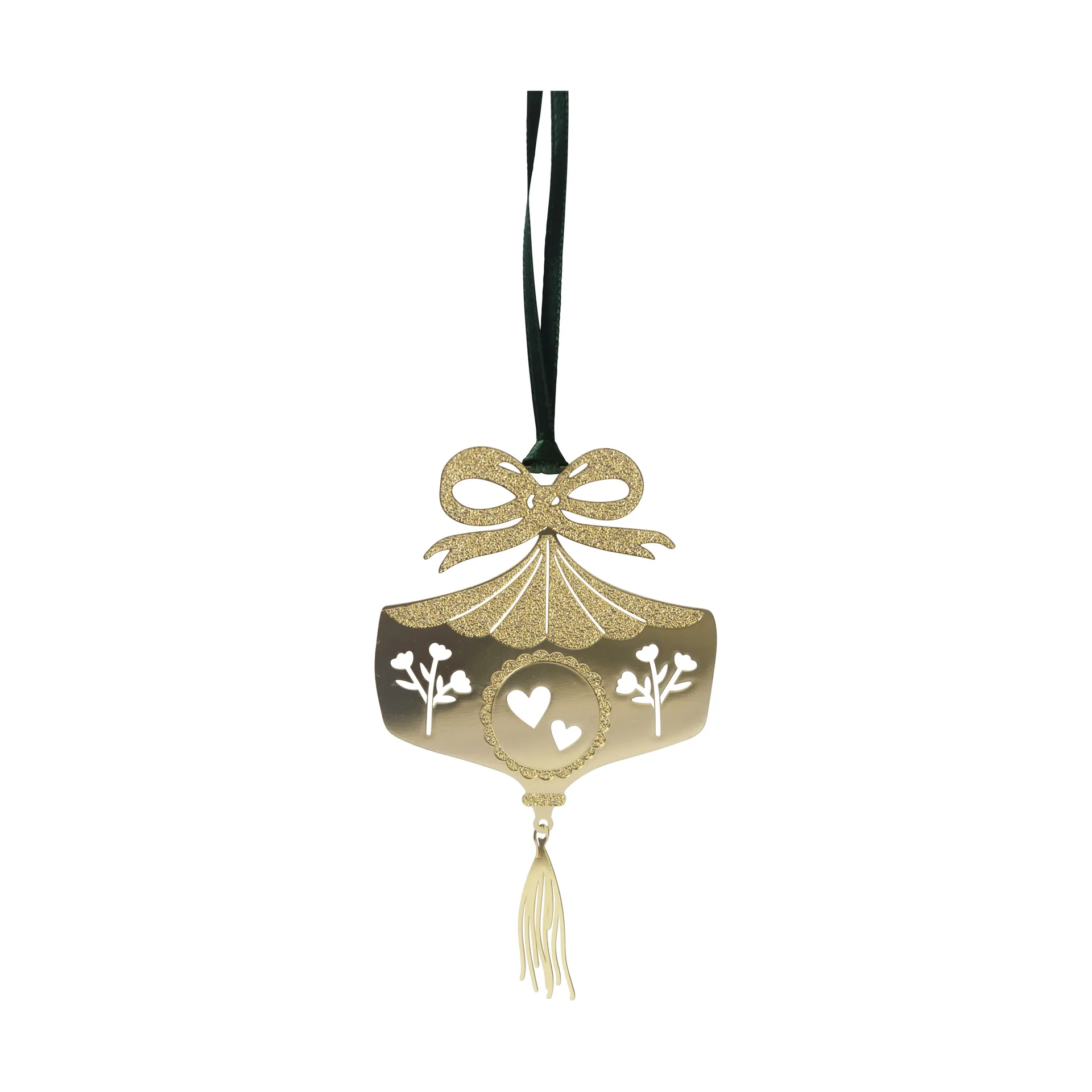 Ornaments Christmas hanging, Gold Pluto Design
