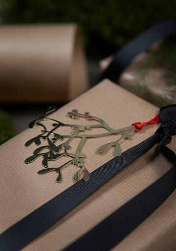 Pluto Christmas decoration in metal - Mistletoe gold coloured - Pluto Design
