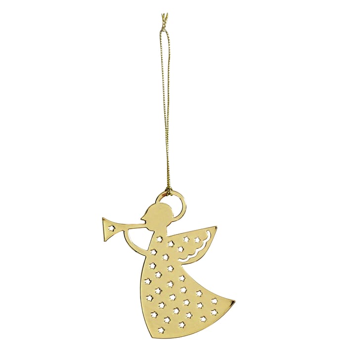 Pluto Christmas decoration in metal, trumpet angel, gold-coloured Pluto Design