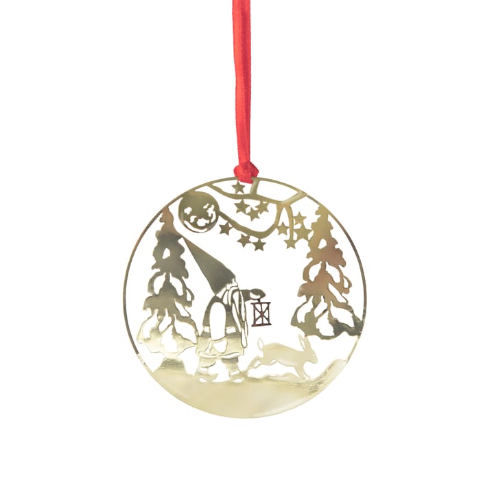 Pluto Christmas decoration in metal, Winterland Gold coloured Pluto Design
