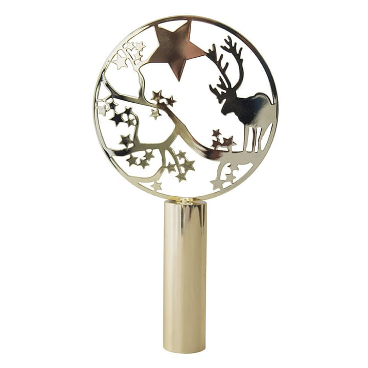 Pluto Christmas tree top with image, Deer Pluto Design
