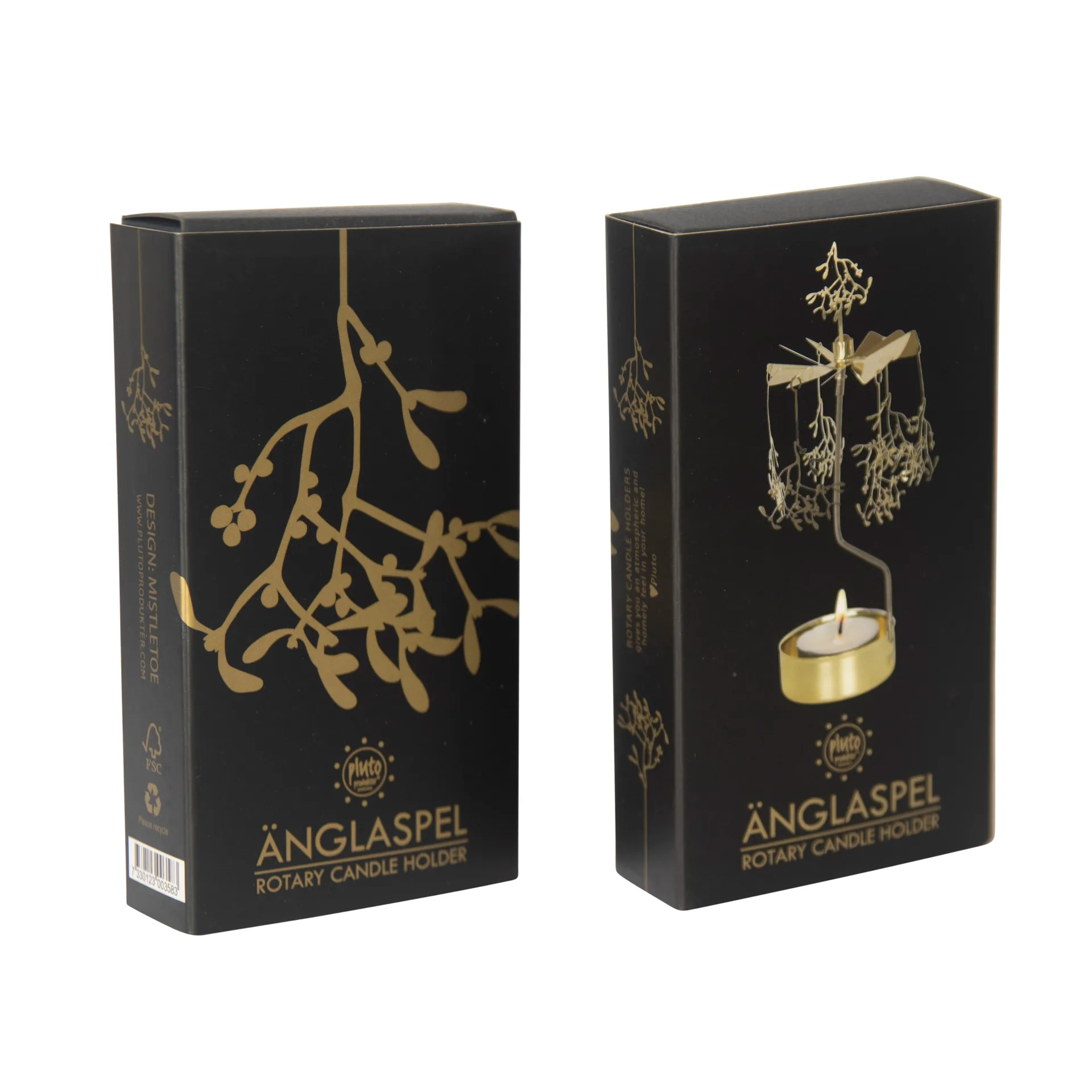 Rotary candleholder Christmas, Christmas mistletoe Pluto Design