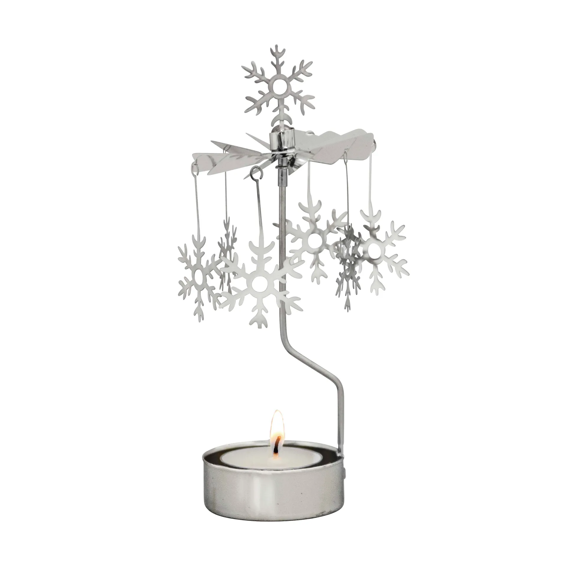Rotary candleholder Christmas, snowflake Pluto Design
