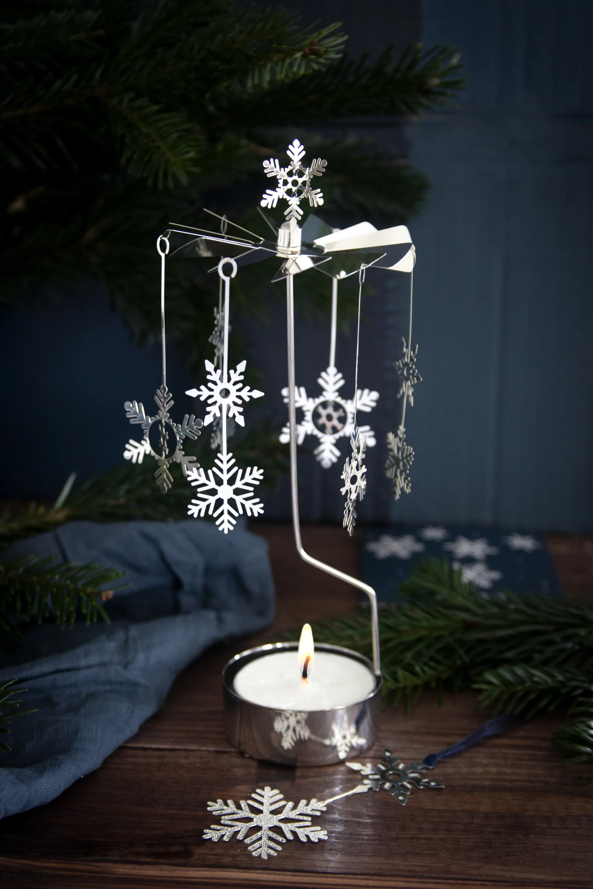 Snowfall angel chimes XL, Silver Pluto Design