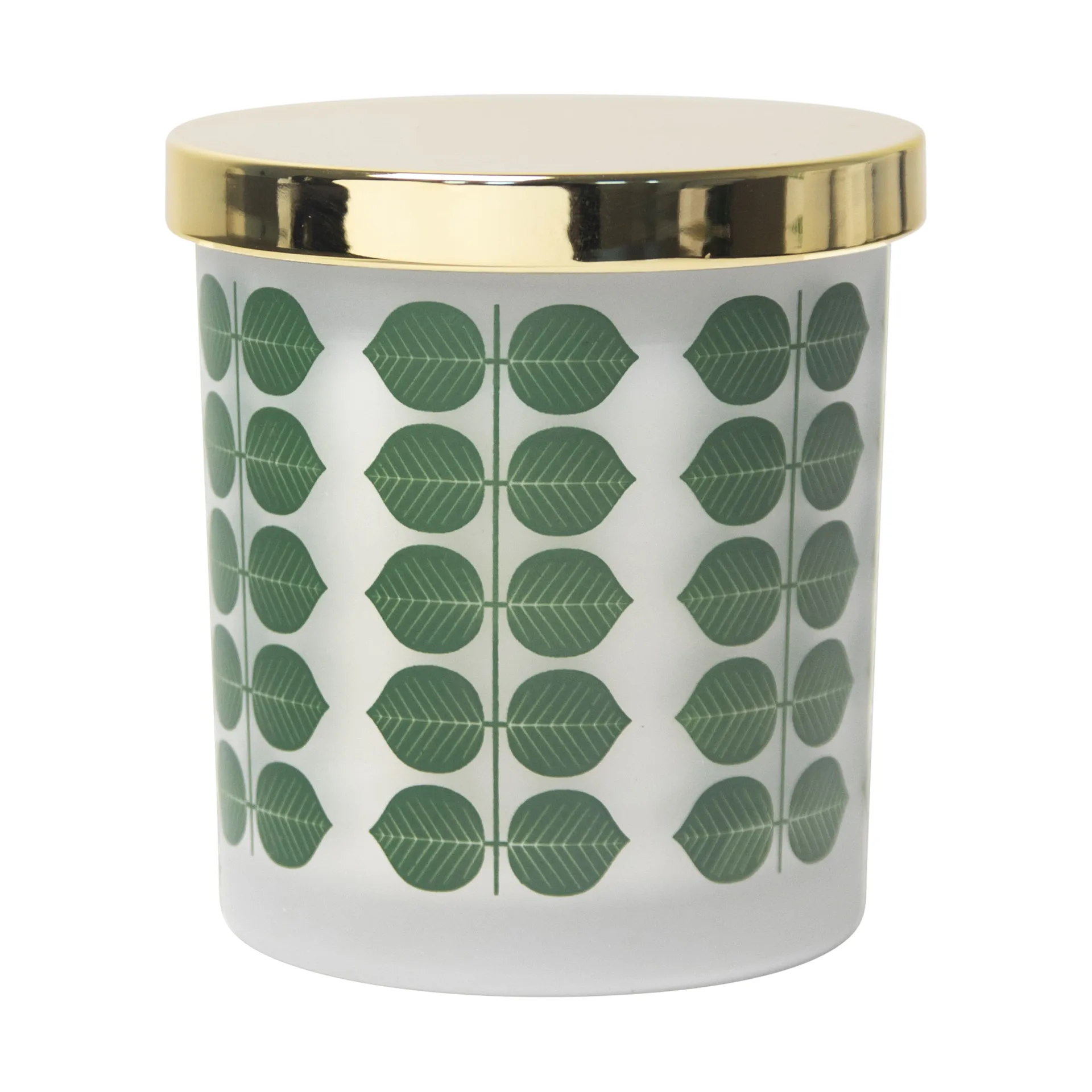 Stig L Berså scented candle, Frosted glass-gold Pluto Design