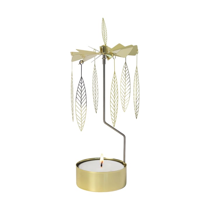 Stig L Salix rotary candle medium, Gold Pluto Design