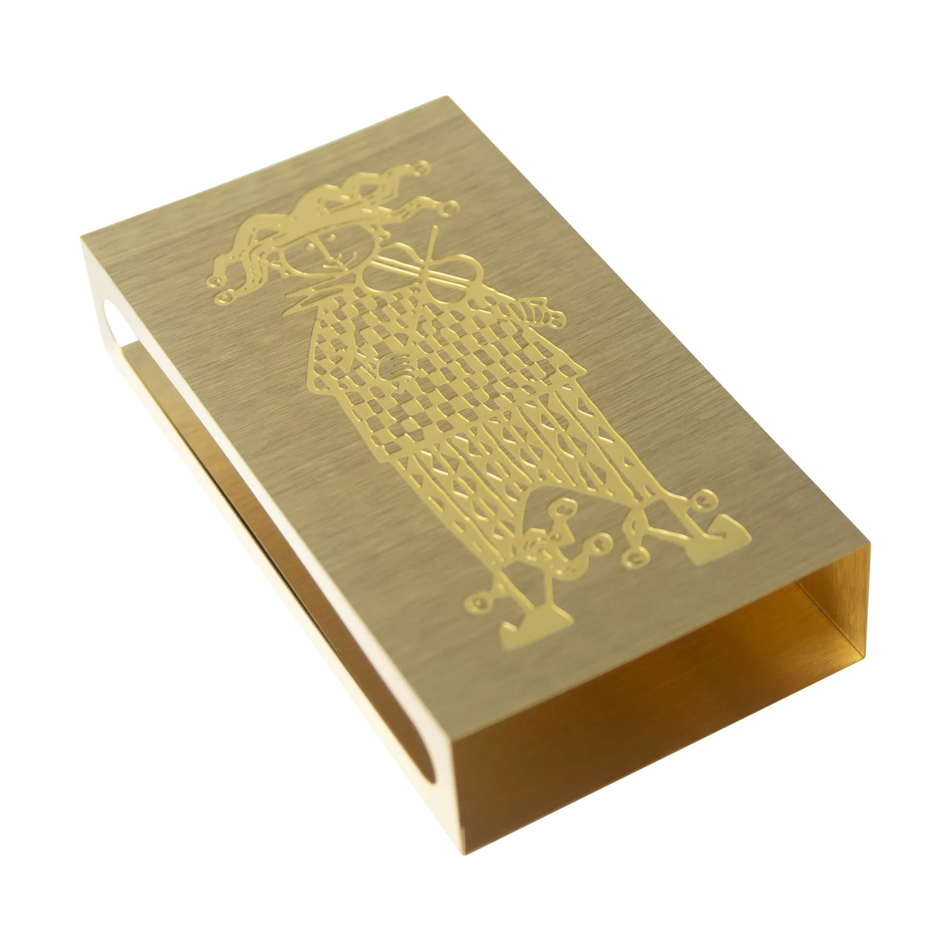 Stig Lindberg Karneval matchbox holder, Gold Pluto Design