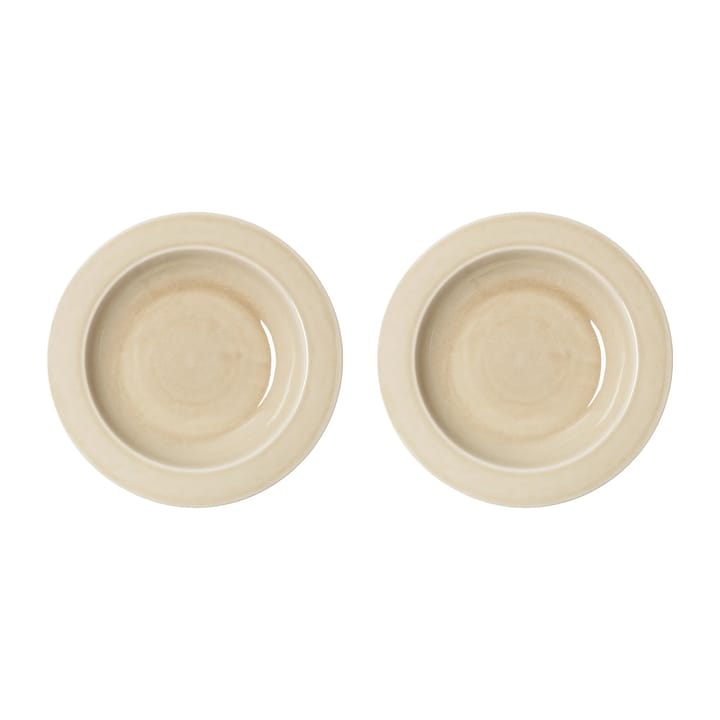 Daga deep plate Ø23.5 cm 2-pack - Oat - PotteryJo