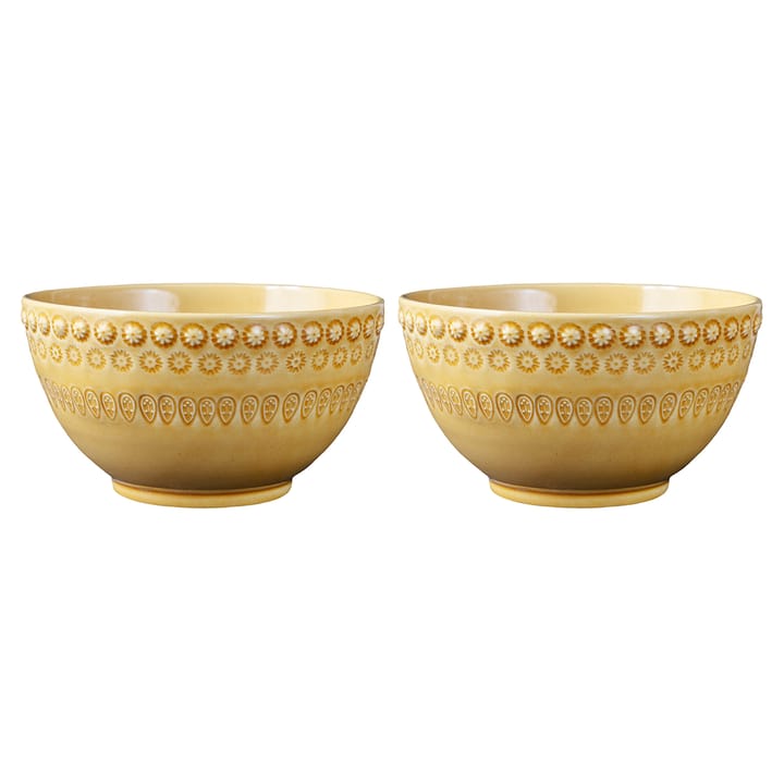 Daisy bowl 35 cl 2-pack, sienna (yellow) PotteryJo