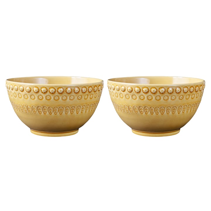 Daisy bowl 35 cl 2-pack - sienna (yellow) - PotteryJo