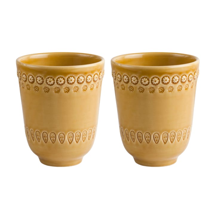 Daisy mug 35 cl 2-pack, sienna (yellow) PotteryJo
