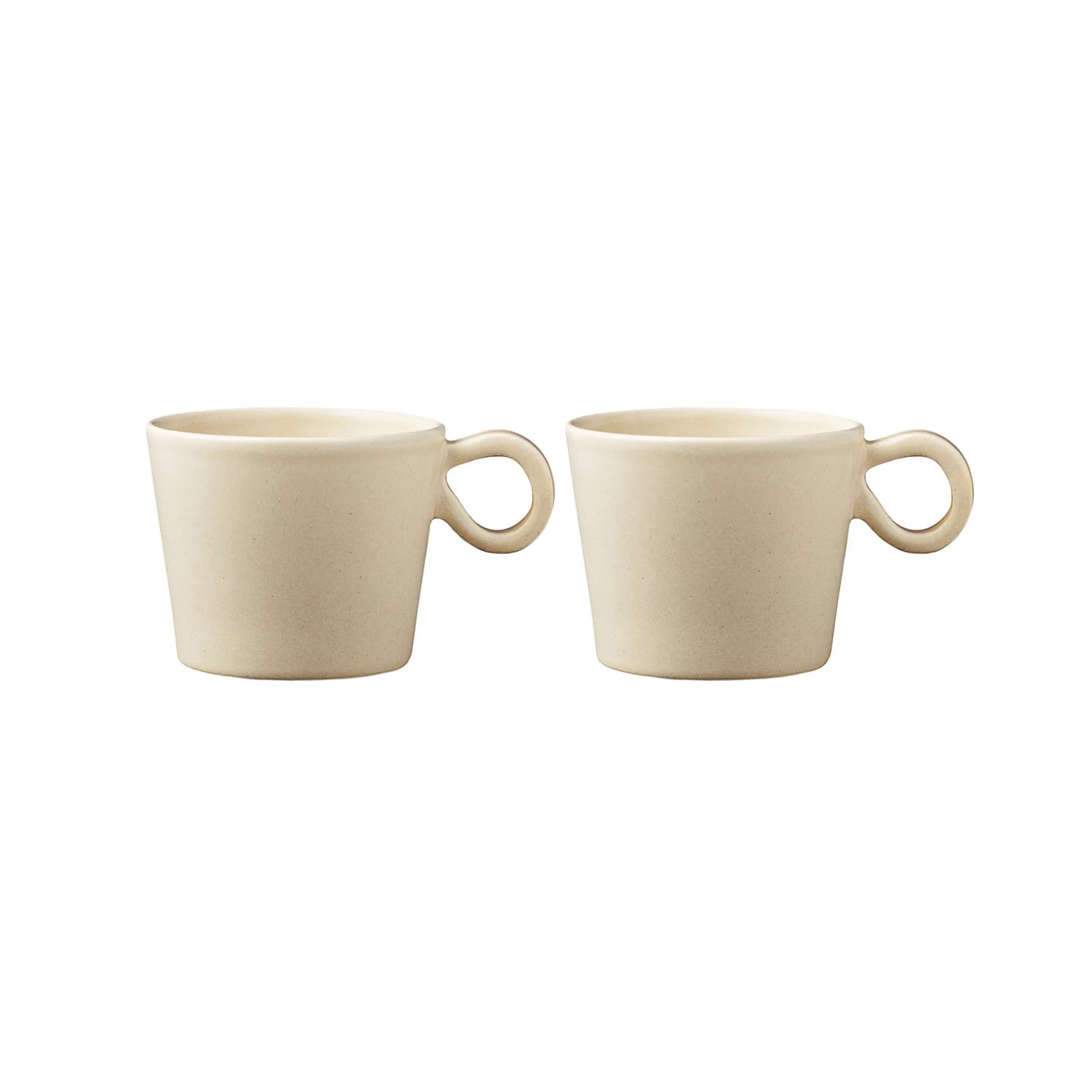 Daria cup with handle 2-pack, Sand PotteryJo