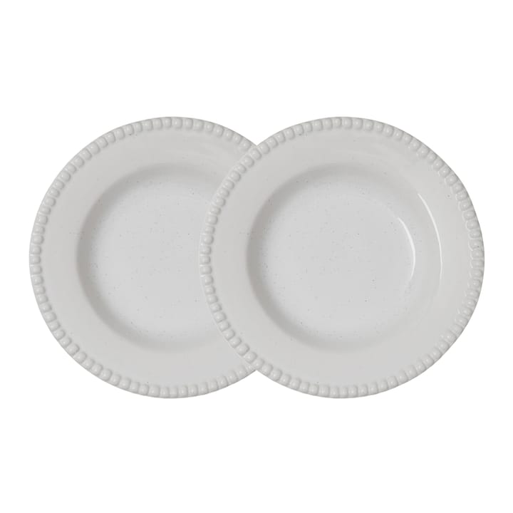 Daria deep plate Ø26 cm 2-pack, Cotton white shiny PotteryJo
