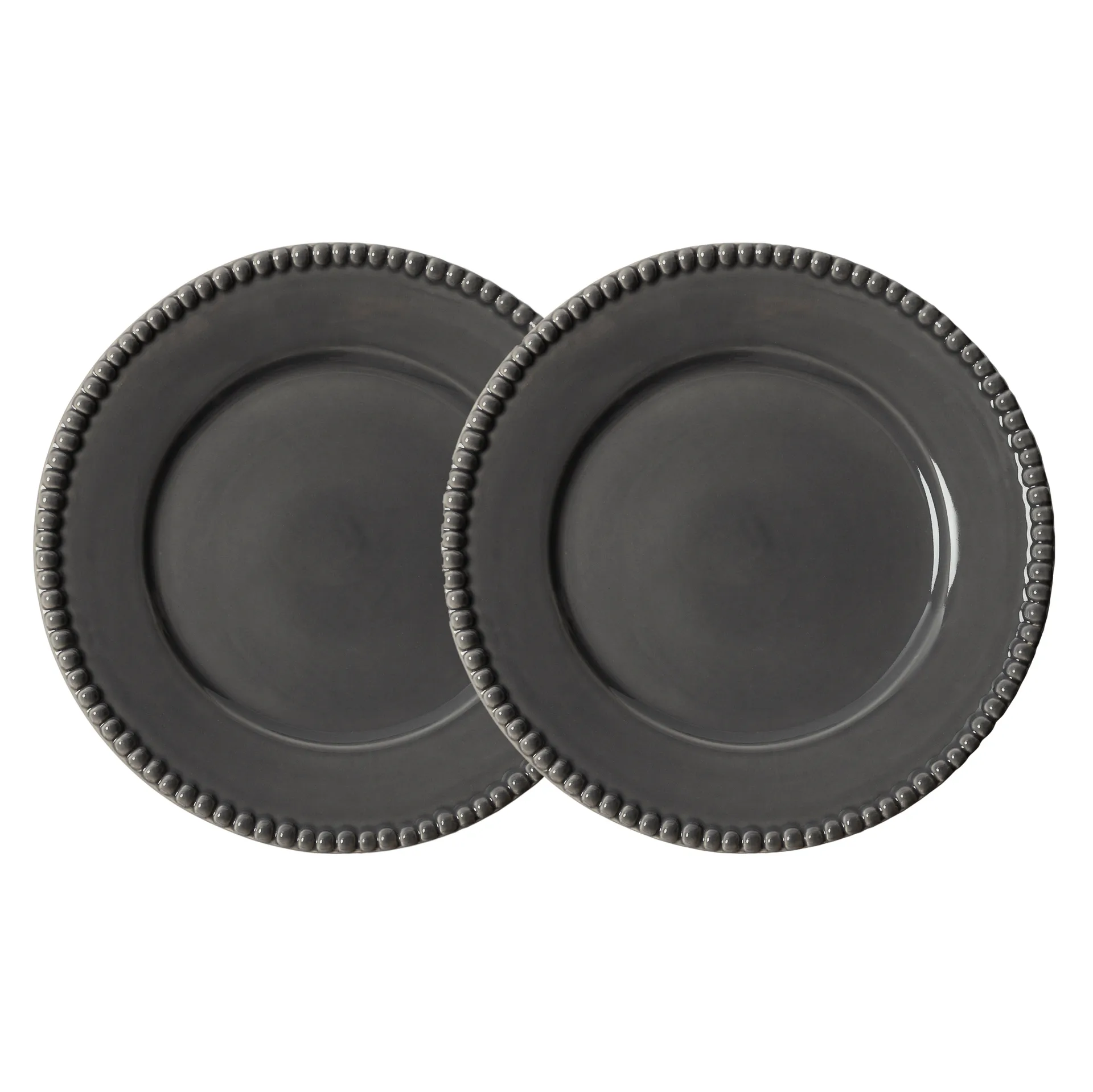 Daria dinner plate Ø28 cm 2-pack, clean grey PotteryJo
