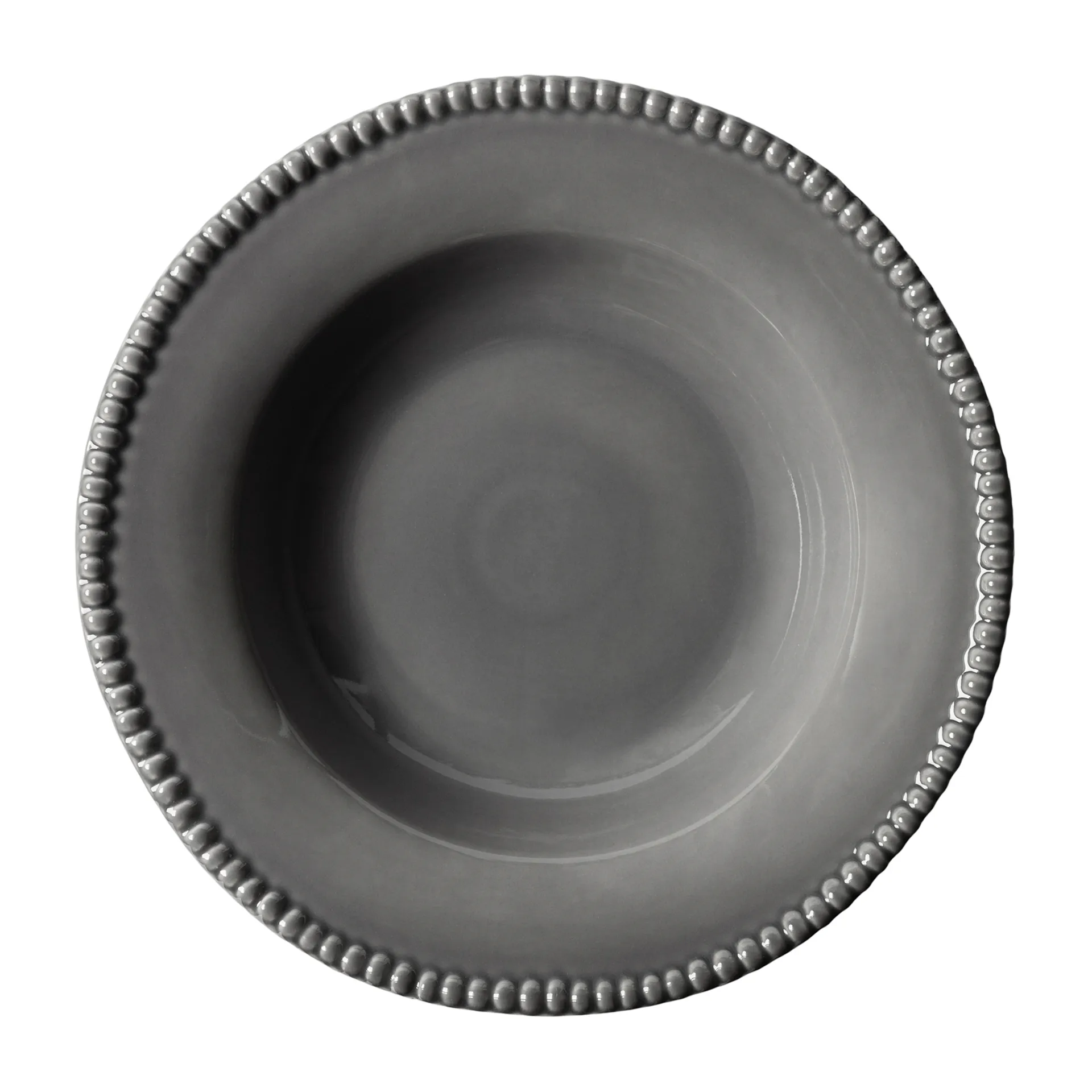 Daria pasta plate Ø35 cm, Clean grey PotteryJo