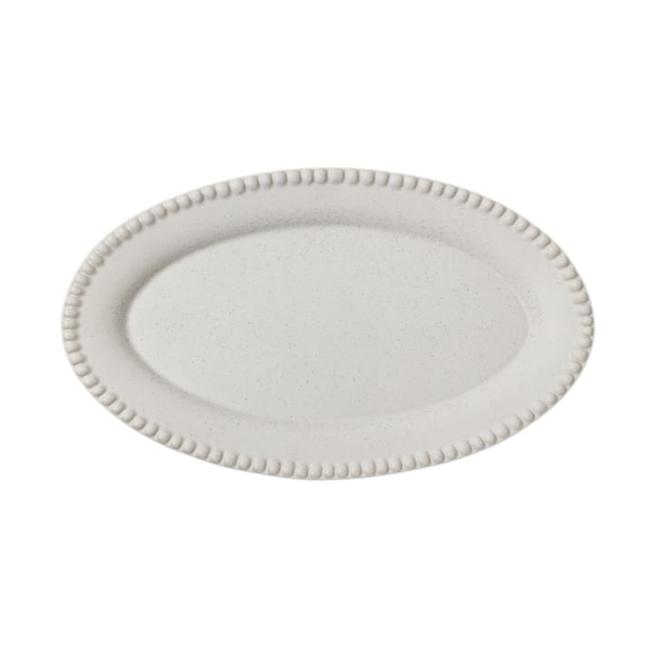 Daria serving plate 35 cm stengods, Cotton white PotteryJo