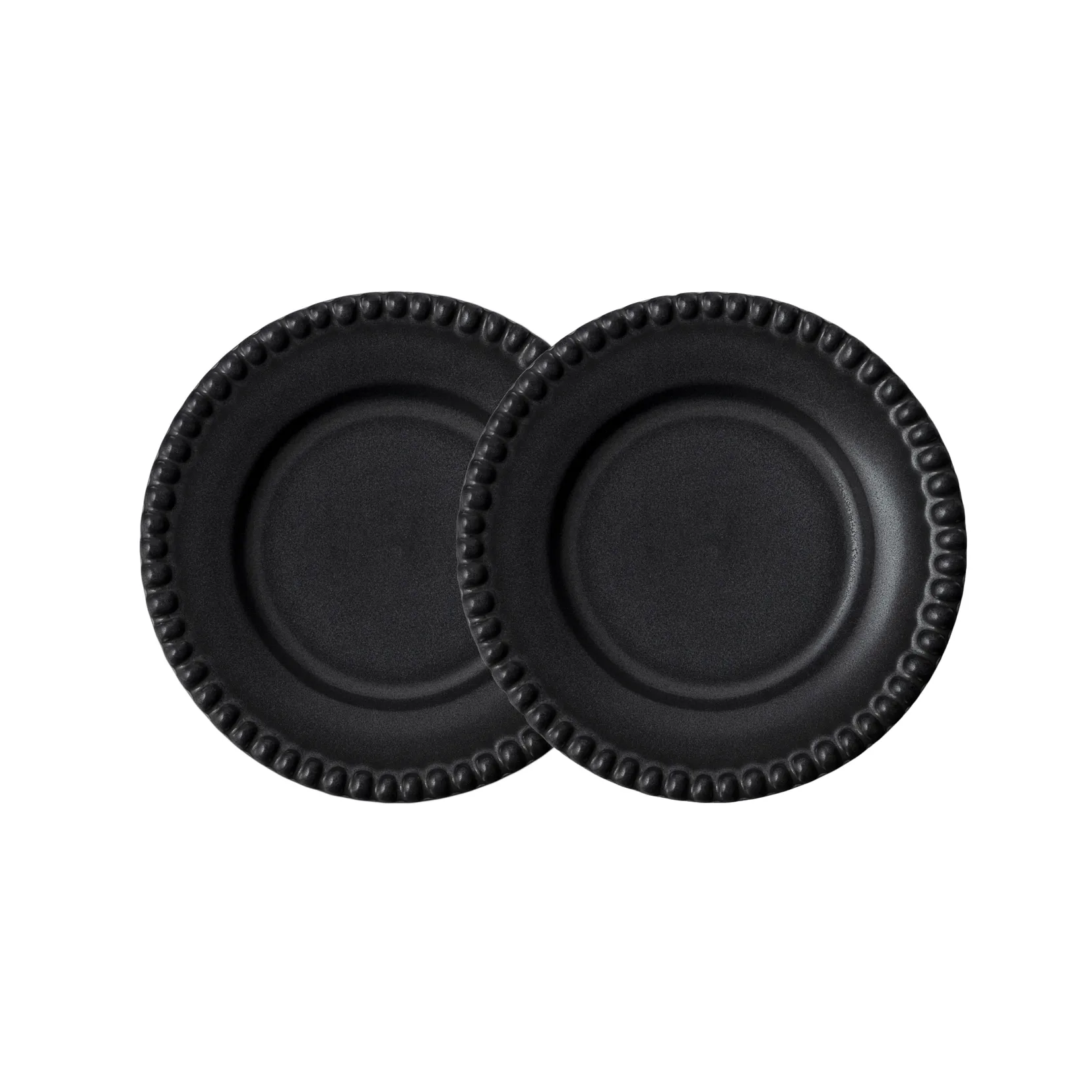 Daria small plate Ø18 cm 2-pack, ink black PotteryJo