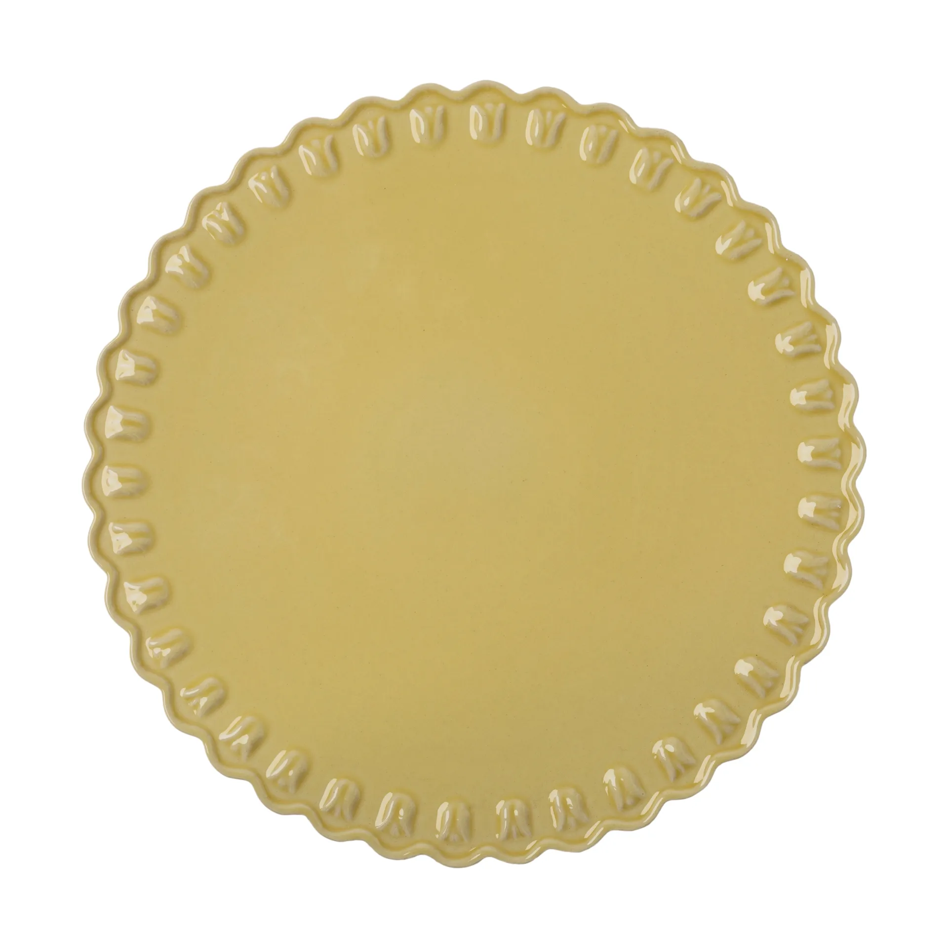 Tulipa cake plate Ø30 cm, Pale Moon PotteryJo